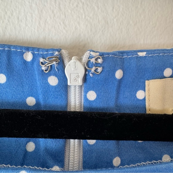 Grace Karin Blue Polka Dot Dress Circle Skirt Wedding Guest Office  Date #0007 - Picture 7 of 15